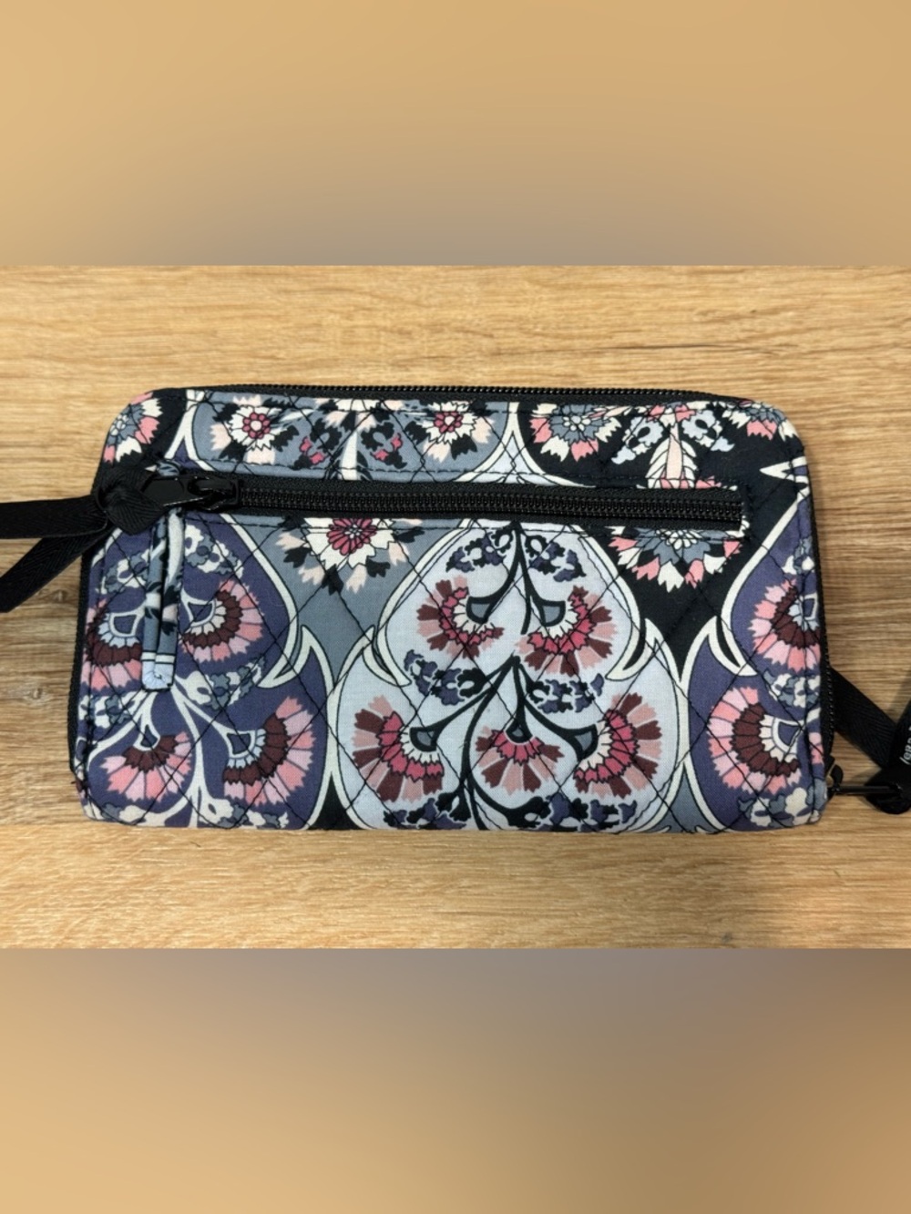 Vera Bradley Trio Zip Hipster quilted bag in the Ornate Blooms pattern & wallet - Picture 8 of 15